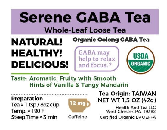 Health&Tea Organic Serene GABA Tea